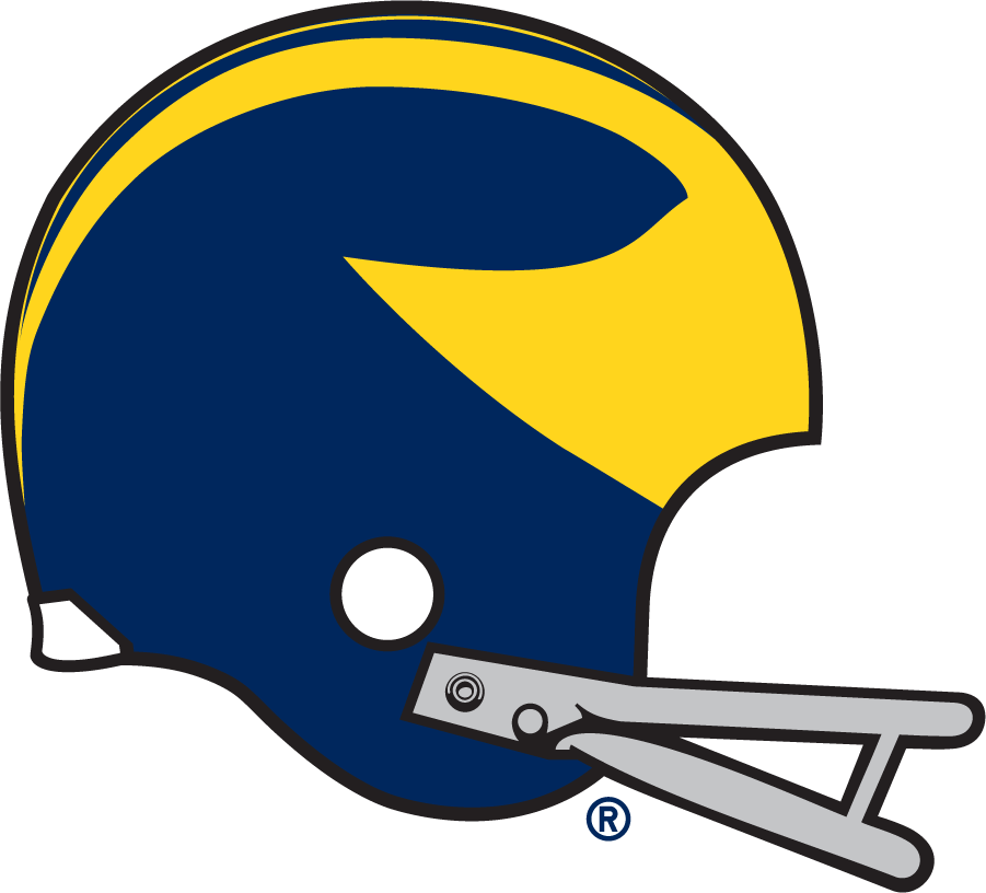 Michigan Wolverines 1969-1974 Helmet Logo diy DTF decal sticker